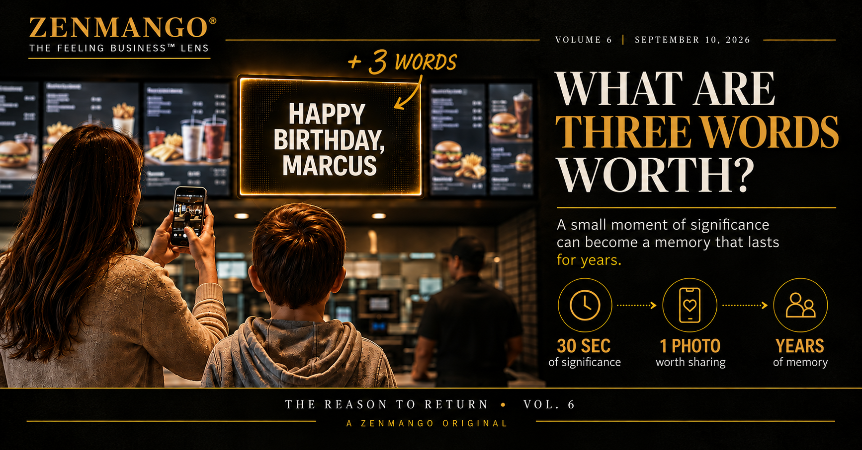The Reason to Return, Volume 6: Your Name in Lights, the McDonald's opportunity